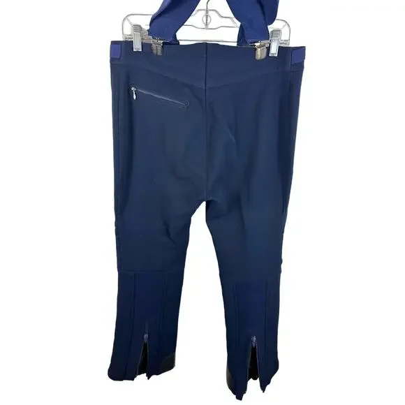 Vintage Roffe Skiwear Softshell Ski Pants Padded Navy Blue Size 32 Waist - Picture 2 of 13